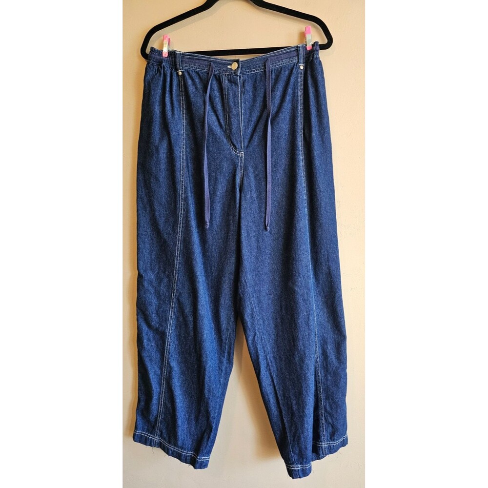 Carole Little Women’s  Blue Jeans Soft Denim Size 16W, wide leg